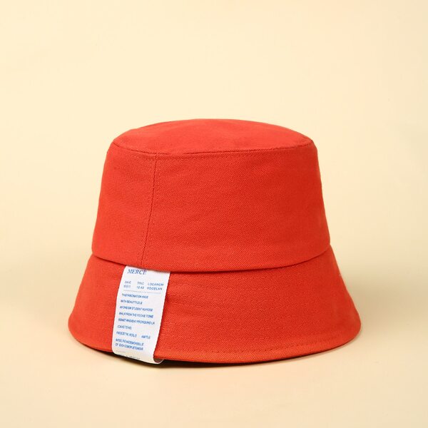 

Letter Label Bucket Hat, Orange