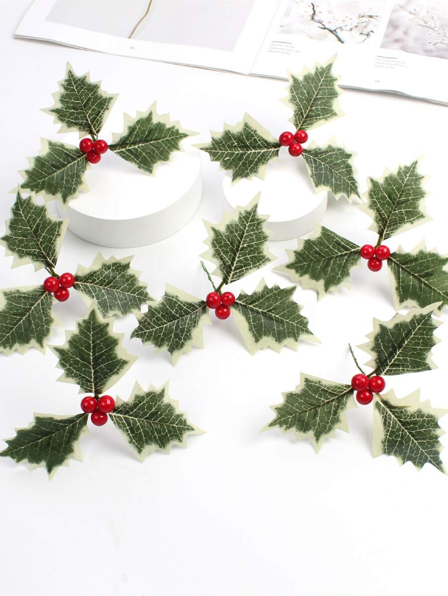 5pcs Artificial Leaf - Multicolor - View 1