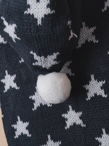 2 chiếc quần áo cho chó có mũ và họa tiết ngôi sao, áo len giữ ấm cho thú cưng - Nhiều màu - Xem 4