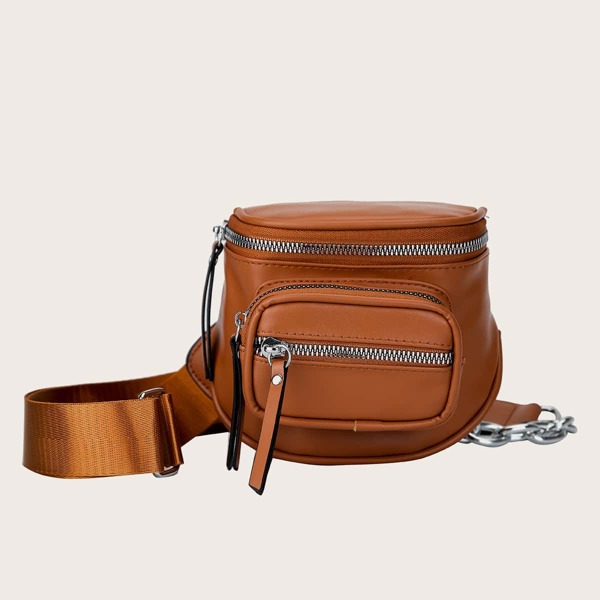 

Boys Minimalist Crossbody Bag, Brown