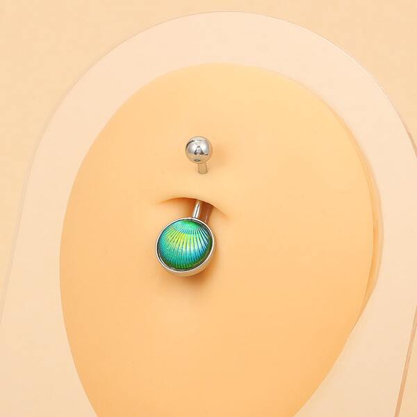 

Stainless Steel Belly Ring, Multicolor