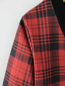 Toddler Girls Tartan Print Button Front Dress - Multicolor - View 7