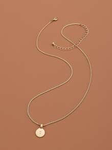 Vòng cổ mặt dây chuyền - Vàng - Xem 6