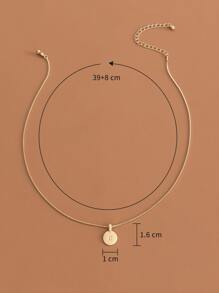 Vòng cổ mặt dây chuyền - Vàng - Xem 8