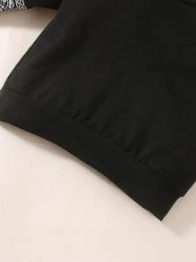 Baby Boy Paisley Print Sweatshirt & Joggers - Black - View 4