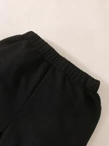 Baby Boy Paisley Print Sweatshirt & Joggers - Black - View 7