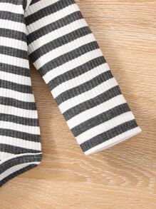 Bộ đồ Em bé Nút Sọc Giải trí - Nhiều màu - Xem 6