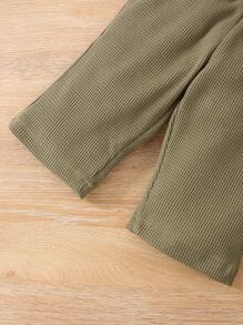 Bộ đồ Em bé Nút Sọc Giải trí - Nhiều màu - Xem 7