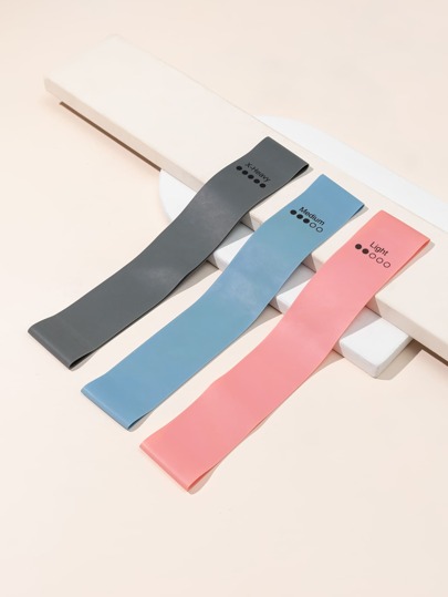 3pcs Rubber Resistant Band Set