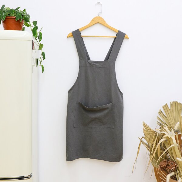 

Solid Color Apron, Grey