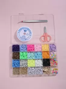 Polymer Clay Bead DIY Jewelry Accessory Set - Multicolor - View 1