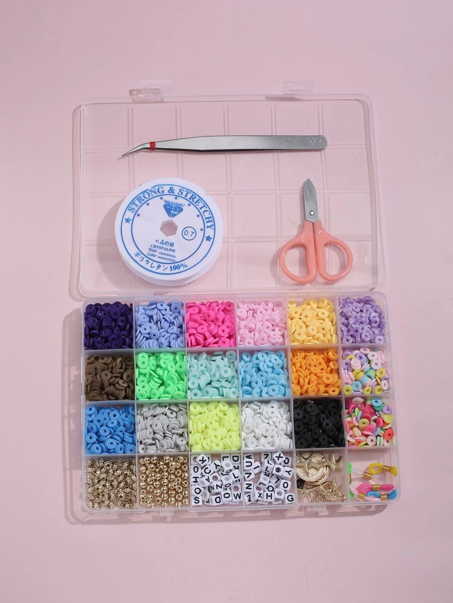 Polymer Clay Bead DIY Jewelry Accessory Set - Multicolor - View 1