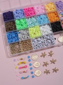 Polymer Clay Bead DIY Jewelry Accessory Set - Multicolor - View 4