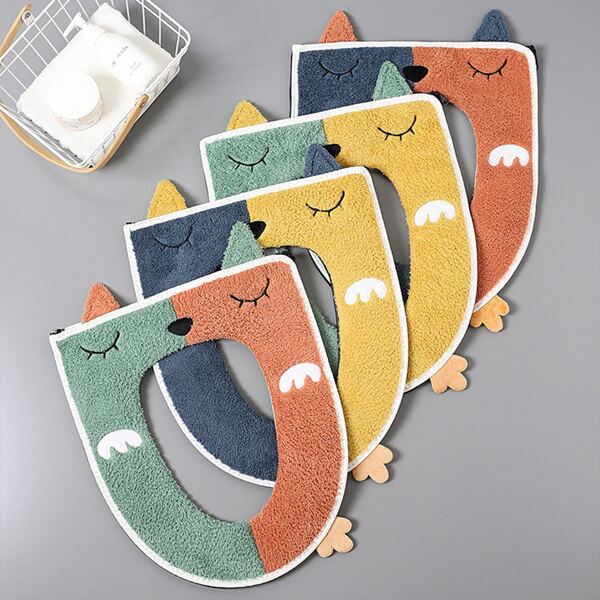 

1pc Cartoon Design Random Toilet Seat Cover, Multicolor