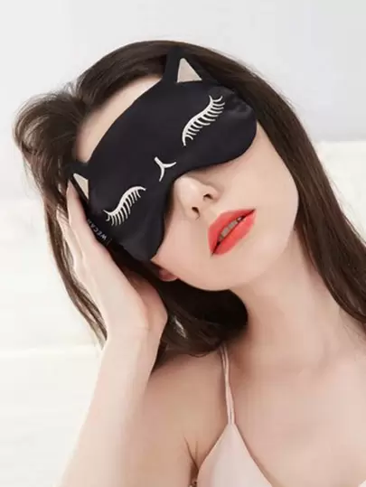 Fox Design Eye Cover, Modern Eyeshade For SleepingFor Bedroom,Travel,Office,School