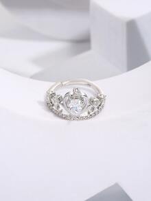 Vương miện thiết kế nhẫn - Bạc - Xem 2