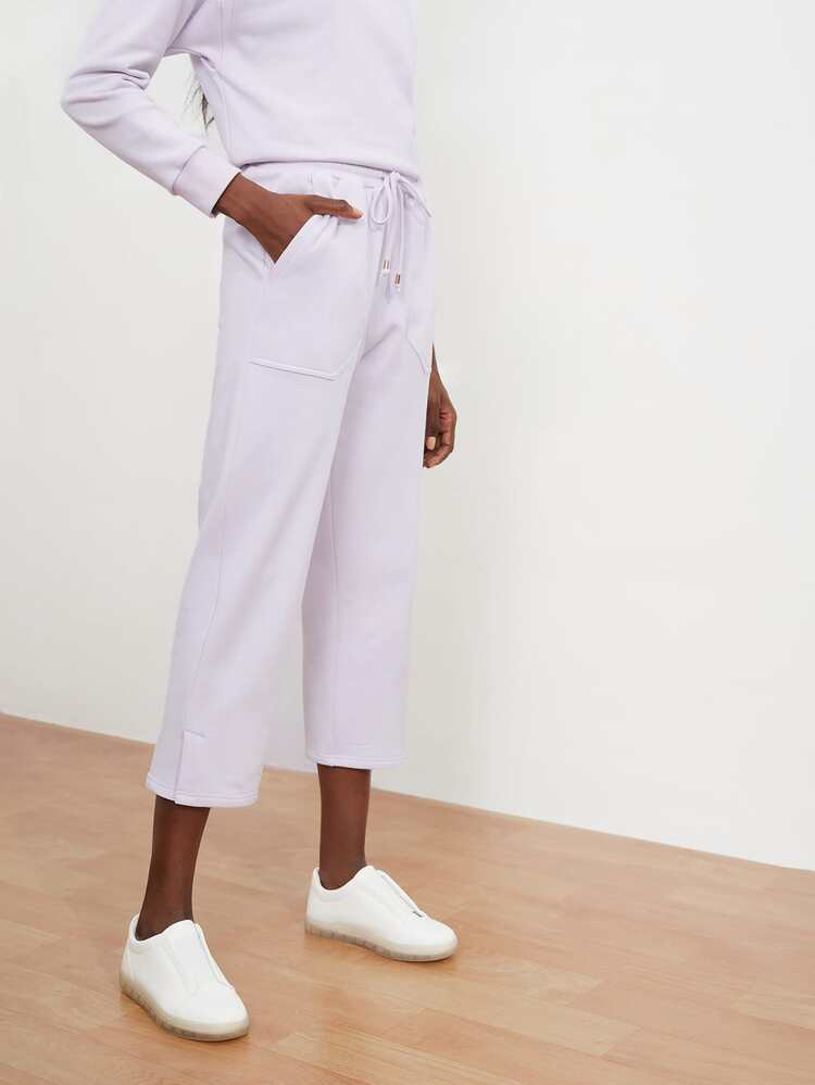 SHEIN Unity Quần thể thao Chất rắn Quần skinny - Màu Lilac Tím - Xem 10