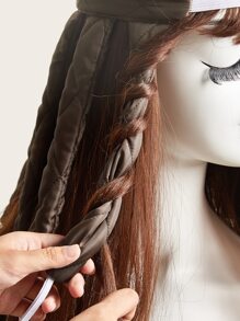 Rizador sin calor holgado de ajuste sencillo, rizador de ondas grandes de ocho garras para dormir y hacer rizos fáciles con herramientas de peluquería de color café por un imán de presión para niñas - Café integral - Ver 2