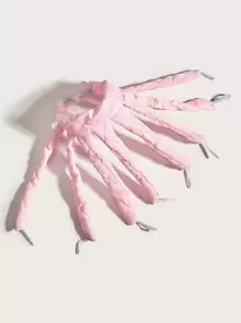 Snap-On Slouchy 无热卷发器 八爪大波浪卷发器 睡眠卷发 易造型美发工具 一体式 粉色 - 粉色 - 查看 1