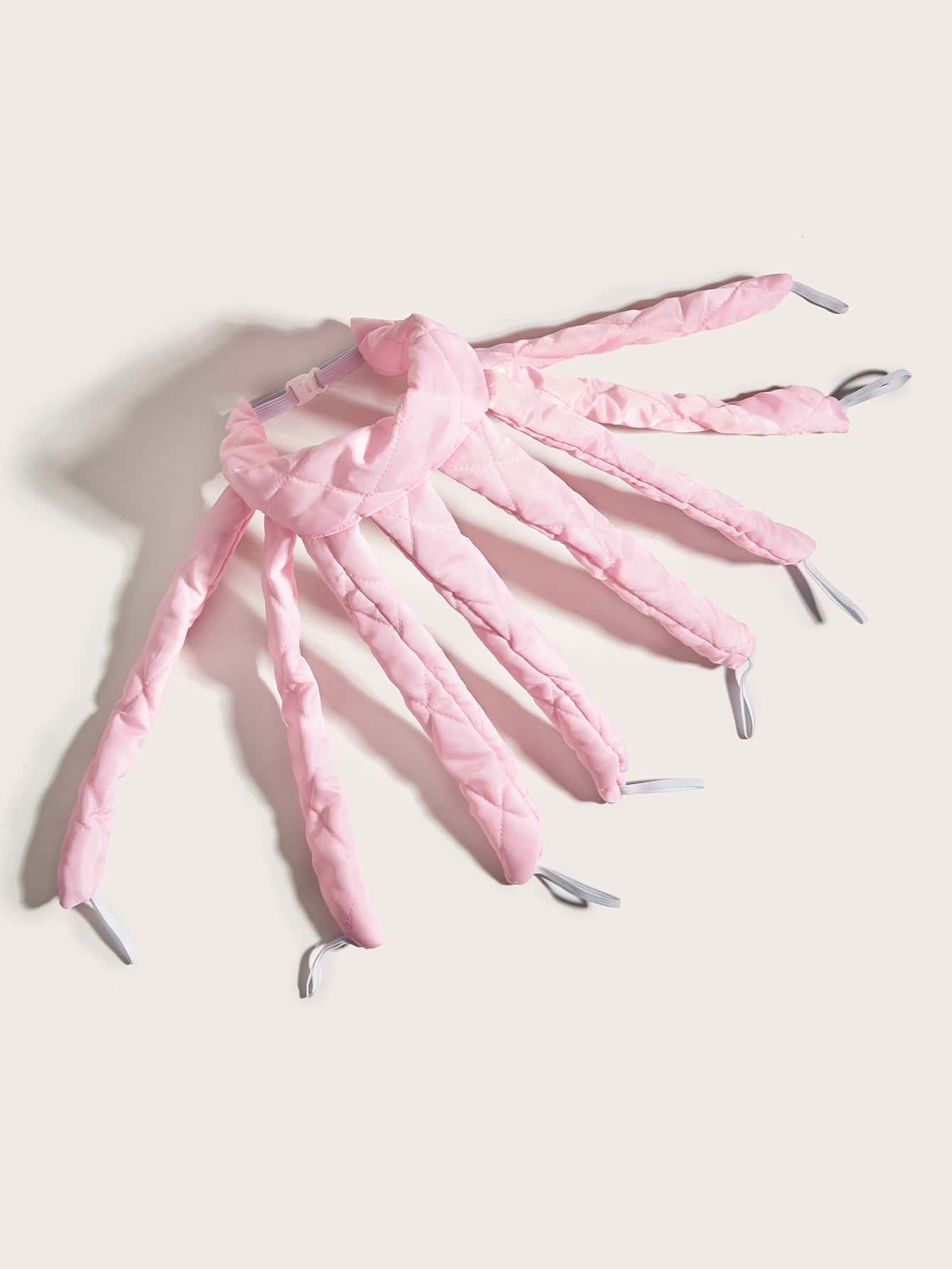 Snap-On Slouchy 无热卷发器 八爪大波浪卷发器 睡眠卷发 易造型美发工具 一体式 粉色 - 粉色 - 查看 1