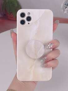 Marble Pattern Phone Case With Stand-Out Phone Grip Compatible With IPhone 11,IPhone 13,IPhone 14 Pro Max - Multicolor - View 1