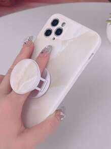 Marble Pattern Phone Case With Stand-Out Phone Grip Compatible With IPhone 11,IPhone 13,IPhone 14 Pro Max - Multicolor - View 4