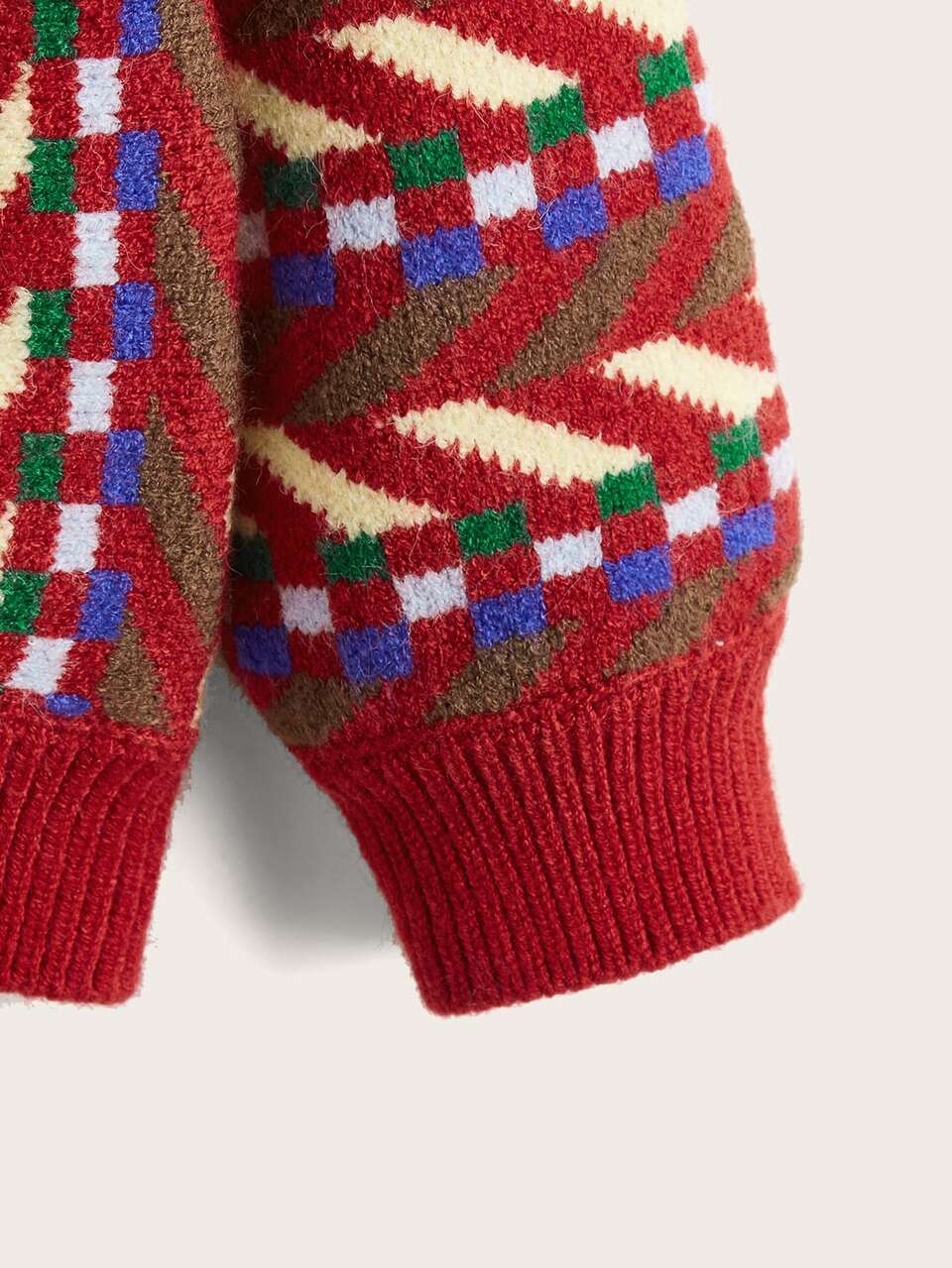 Toddler Girls Geo And Chevron Pattern Cardigan
