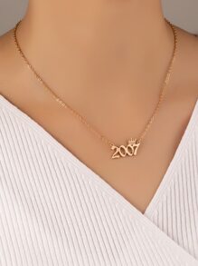 Collar número - Amarillo Oro - Ver 1