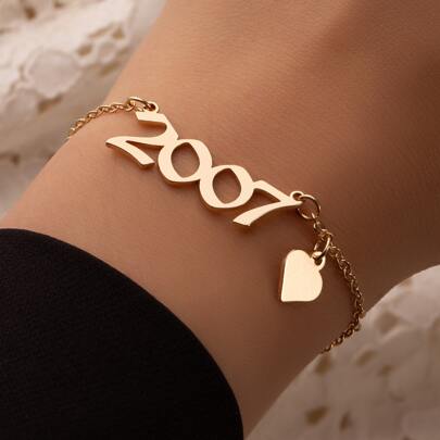 Year Number Decor Bracelet