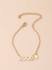 Vòng đeo tay trang trí số năm - Vàng - Xem 3