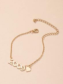 Vòng đeo tay trang trí số năm - Vàng - Xem 4