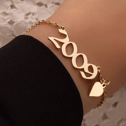 Year Number Decor Bracelet