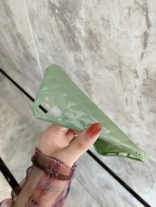 Vỏ điện thoại họa tiết kim cương - màu xanh lá - Xem 4