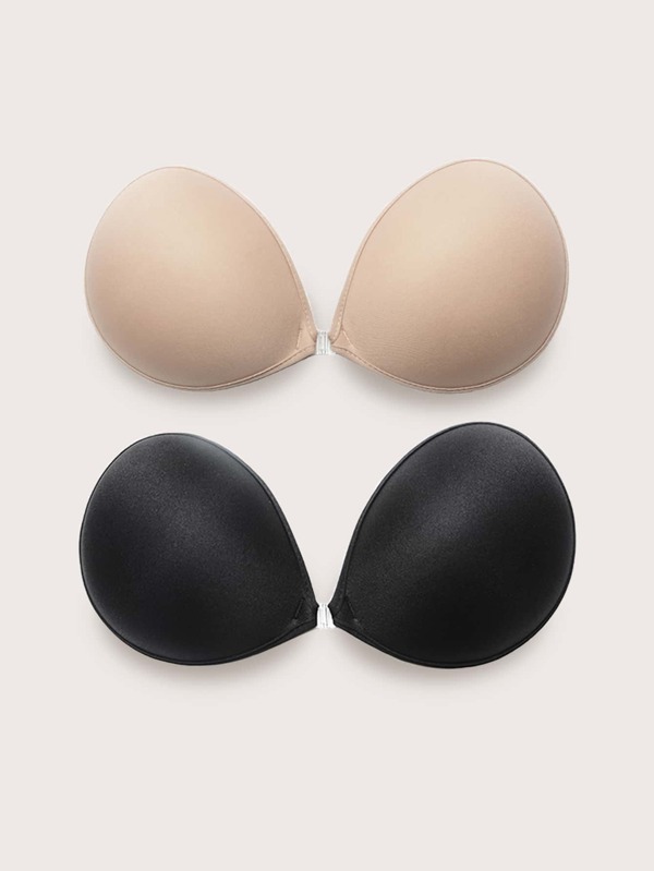 2pack Backless Adhesive Push up Bra Set SHEIN USA