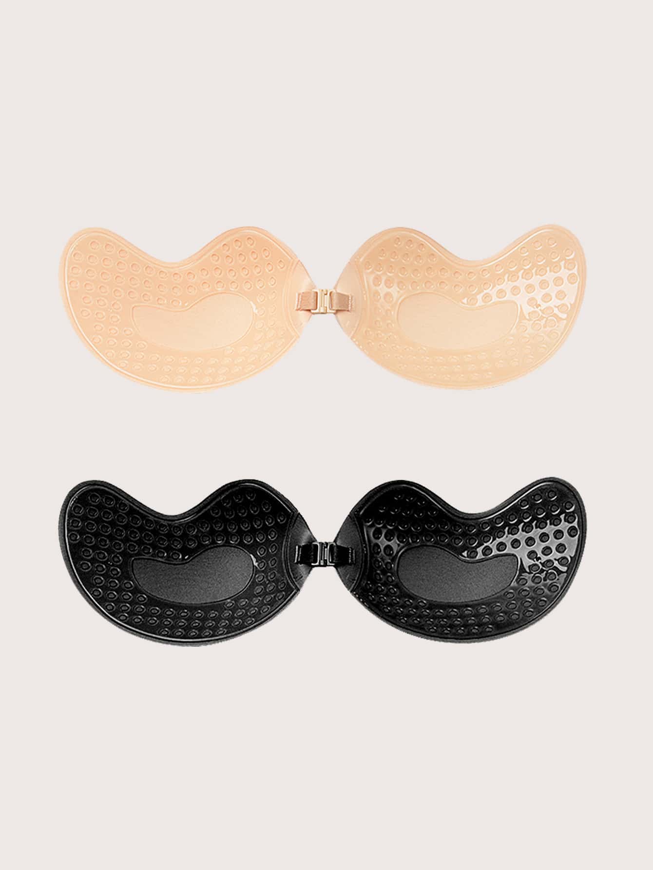 2 Packs Mango Shape Adhesive Push Up Bra Set - Multicolor - View 9