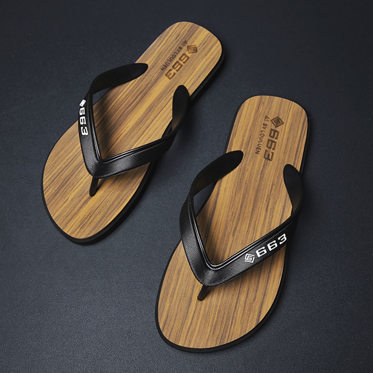 Вьетнамки с буквой для мужчины