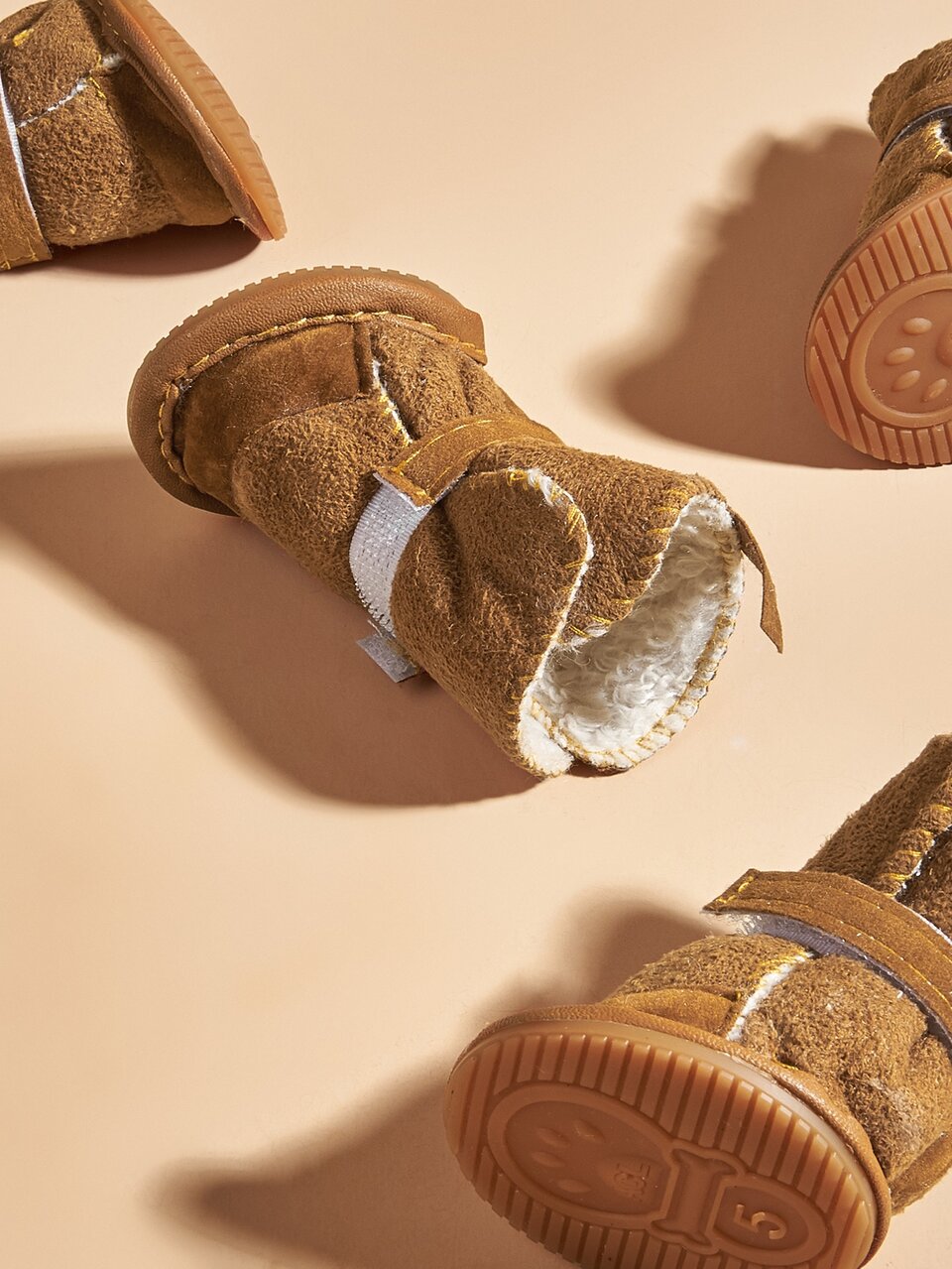 4pcs Pet Snow Boots