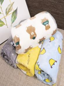 1 pieza Manta con estampado de dibujos animados al azar de mascota - Multicolor - Ver 7