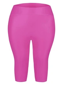 Shorts de fajas de talle alto - Rosa Fucsia - Ver 1