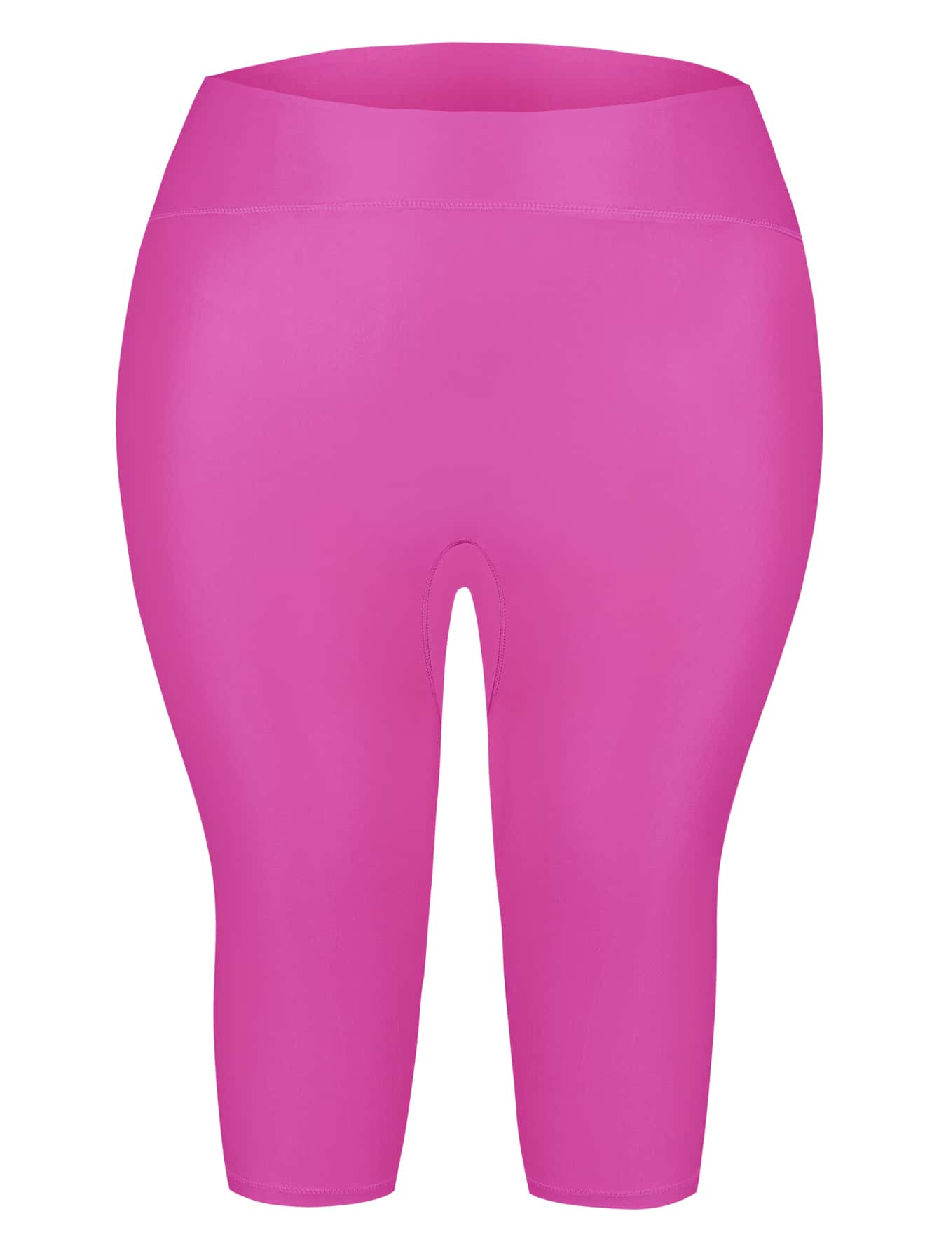 Shorts de fajas de talle alto - Rosa Fucsia - Ver 1