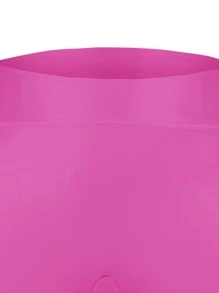 Shorts de fajas de talle alto - Rosa Fucsia - Ver 3