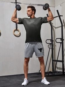 Camiseta deportiva para hombre con gráfico de letras estilo novio - Multicolor - Ver 3