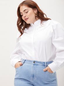 MOTF PREMIUM 大碼泡泡袖襯衫