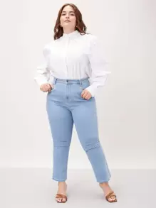 MOTF PREMIUM 大碼泡泡袖襯衫