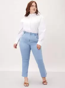 MOTF PREMIUM 大碼泡泡袖襯衫