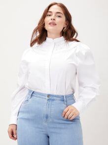 MOTF PREMIUM 大碼泡泡袖襯衫