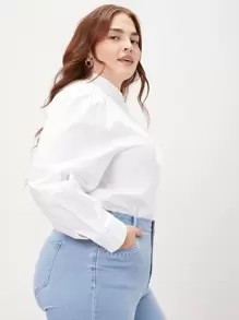 MOTF PREMIUM 大碼泡泡袖襯衫