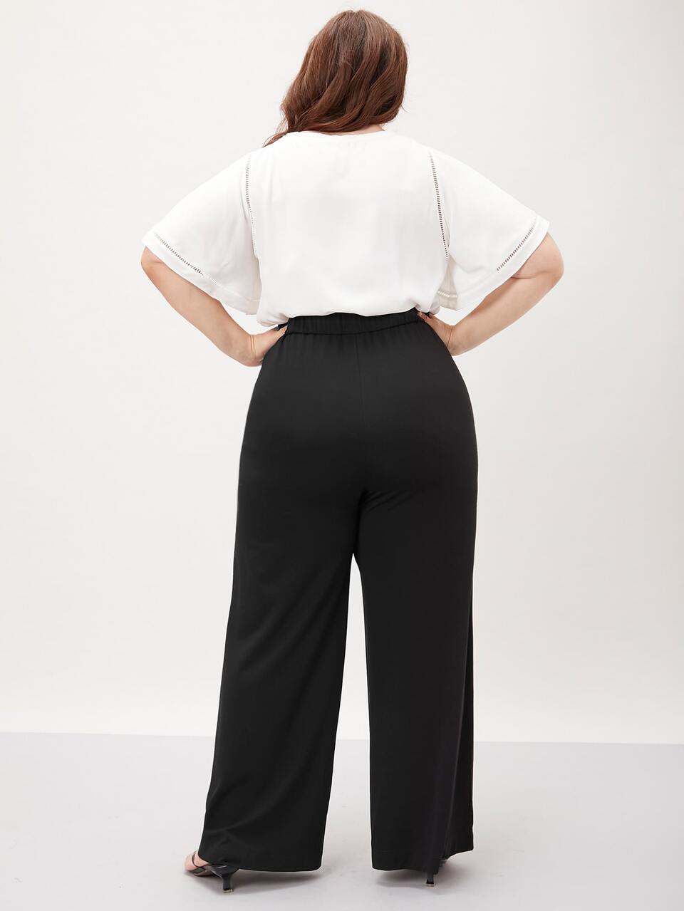 MOTF PLUS VISCOSE WIDE-LEG PANTS