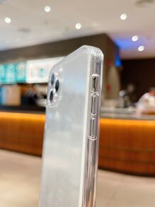 Funda transparente para teléfono con papel en forma de corazón, compatible con iPhone 11, iPhone 13, iPhone 14 Pro Max - transparente - Ver 5