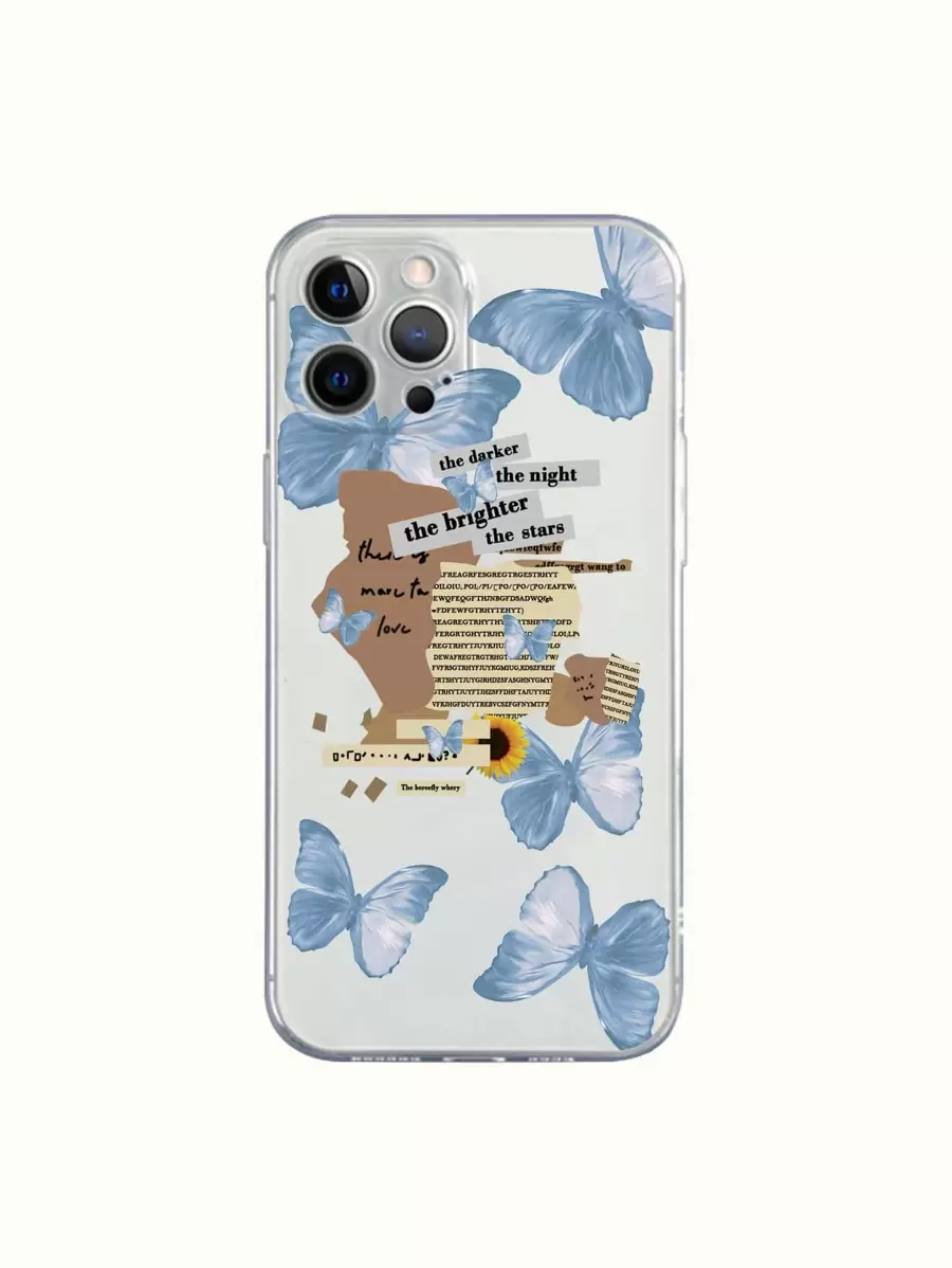 Butterfly Print Phone Case